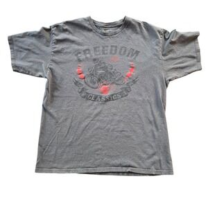 Walnut‎ & 39th Freedom Classics Motorcycle Tshirt Mens XL Gray Chopper Tee Biker